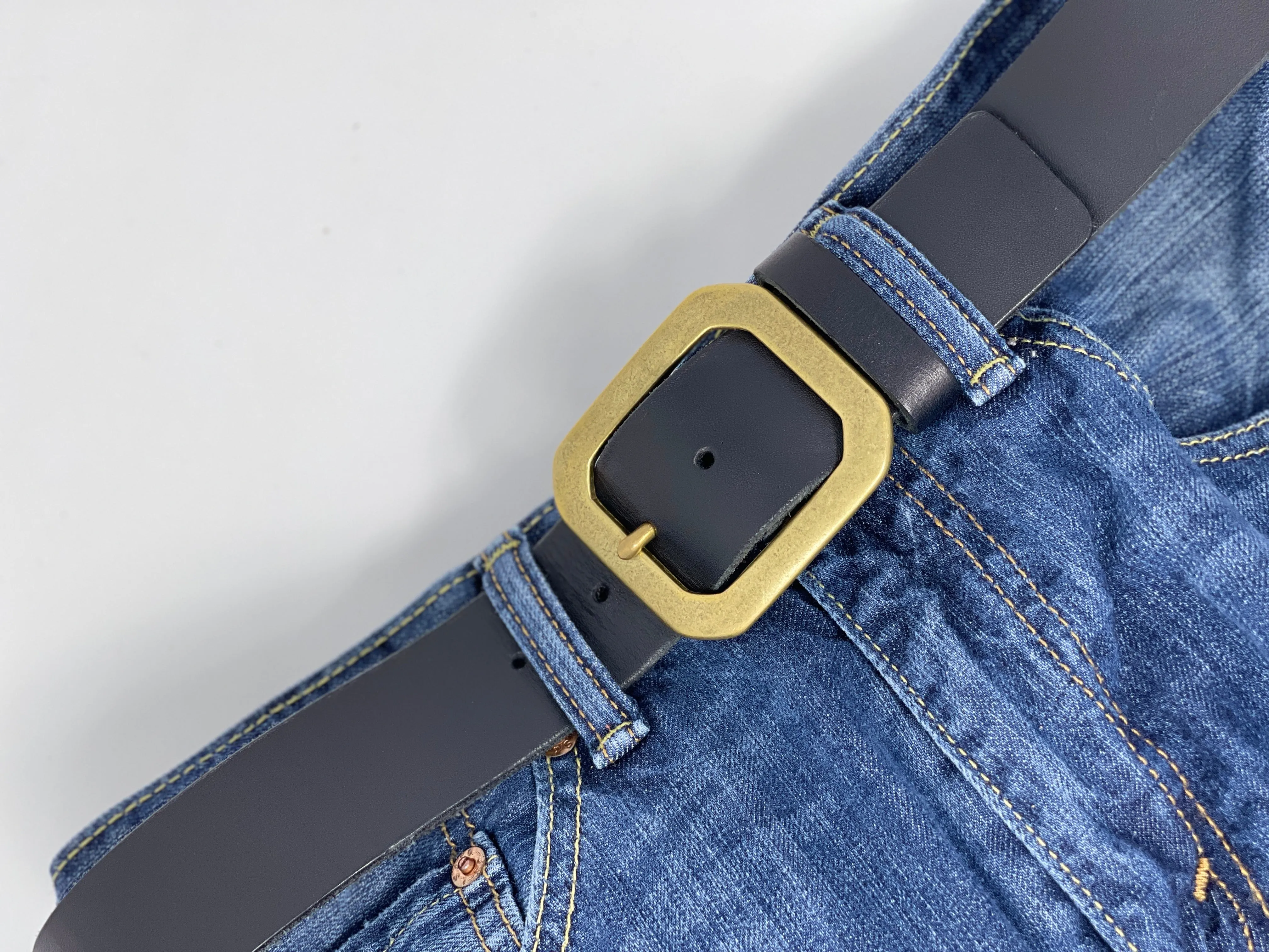 1.5" Leather Hipster Belt - Pick Your Size and Style