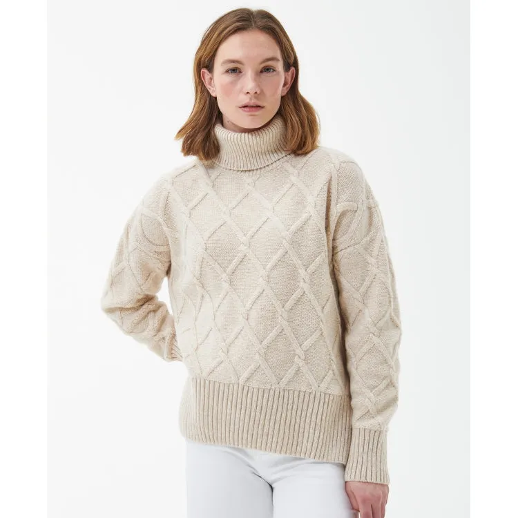 Barbour Ladies Perch Knit Jumper - Oatmeal