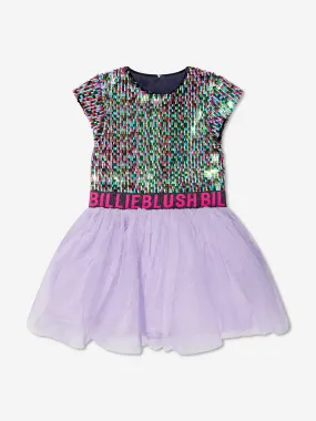 Billieblush Girls Sequin And Tulle Dress in Multicolour