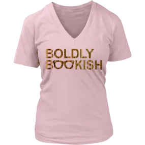 Boldly bookish V-neck