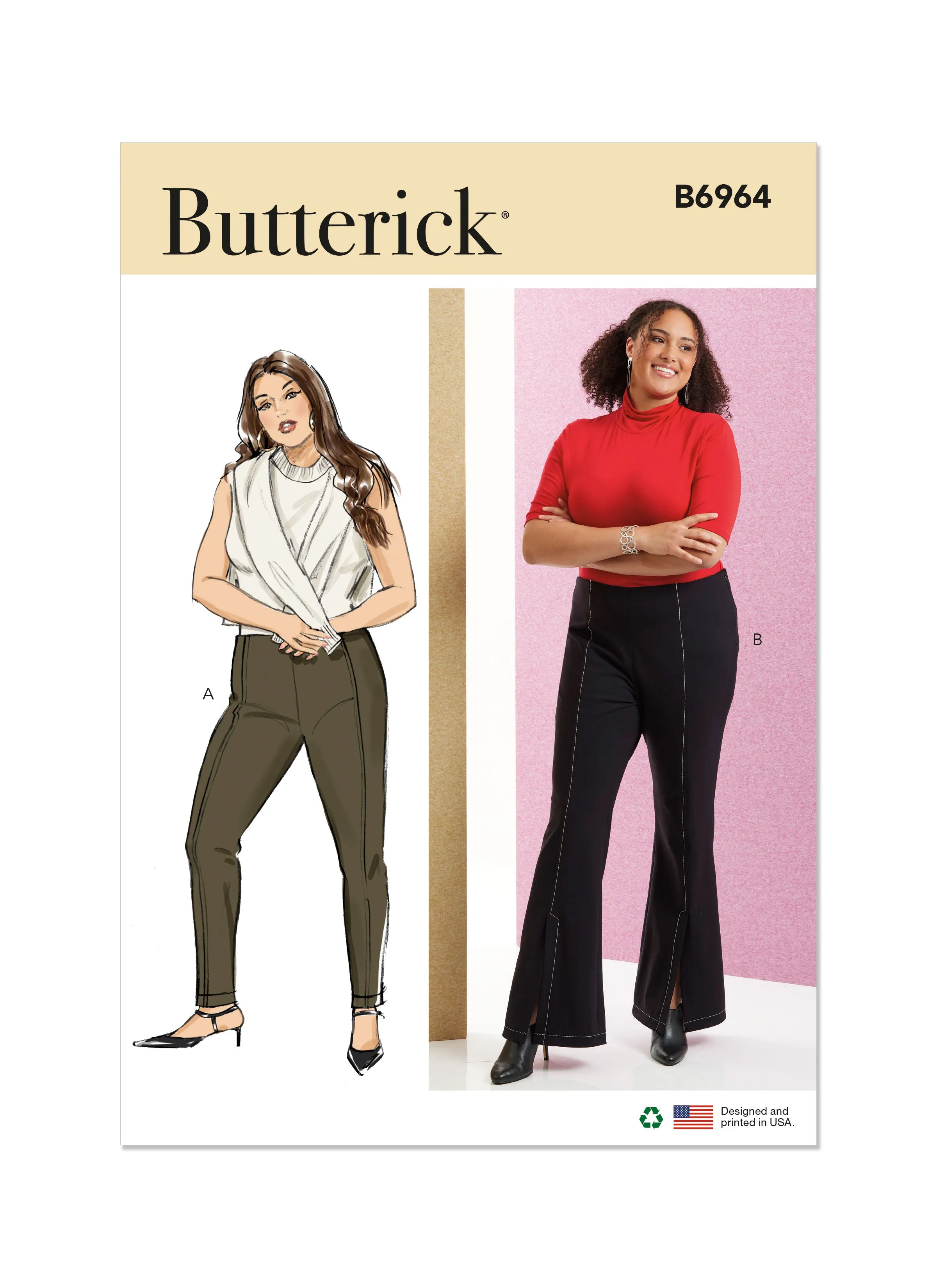 Butterick sewing pattern 6964 Women's Pants