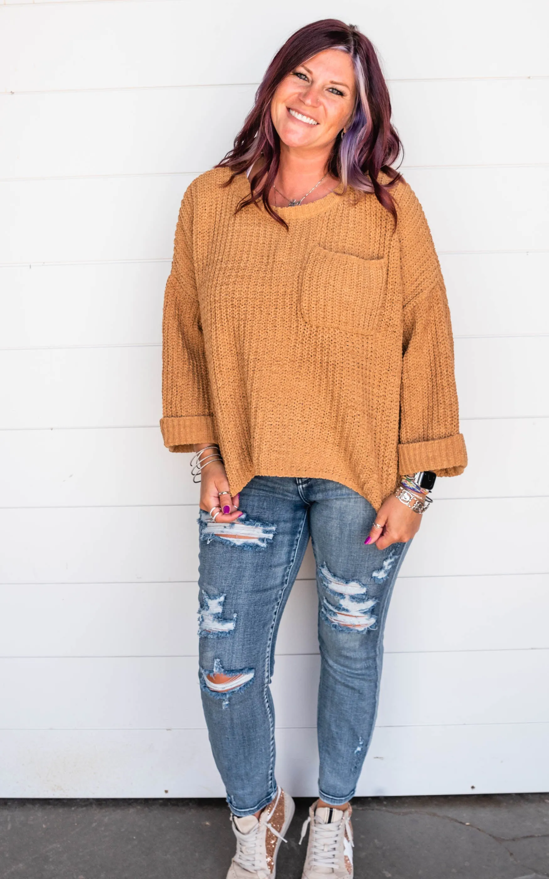 Chunky Knit Boxy Sweater - Final Sale