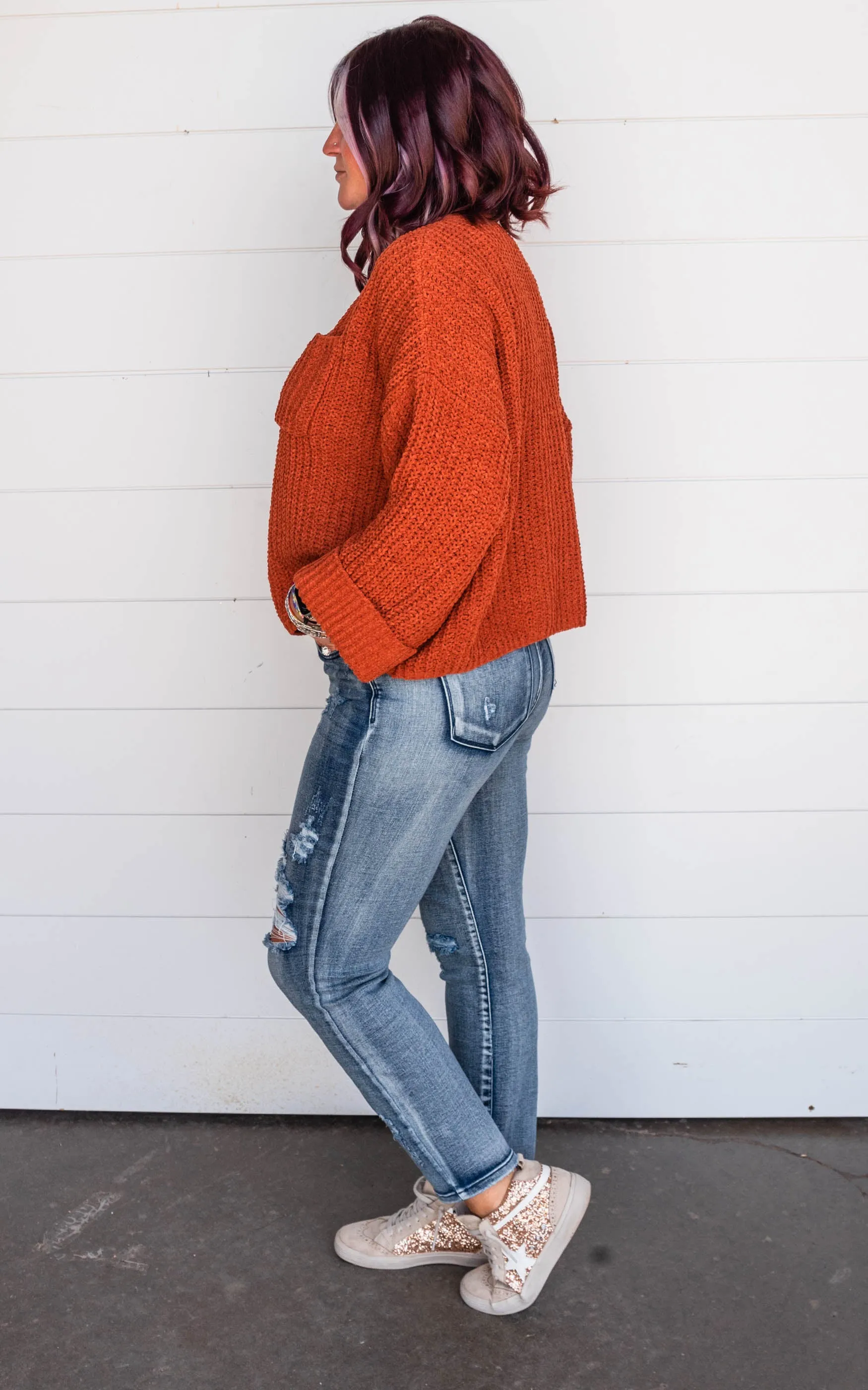 Chunky Knit Boxy Sweater - Final Sale