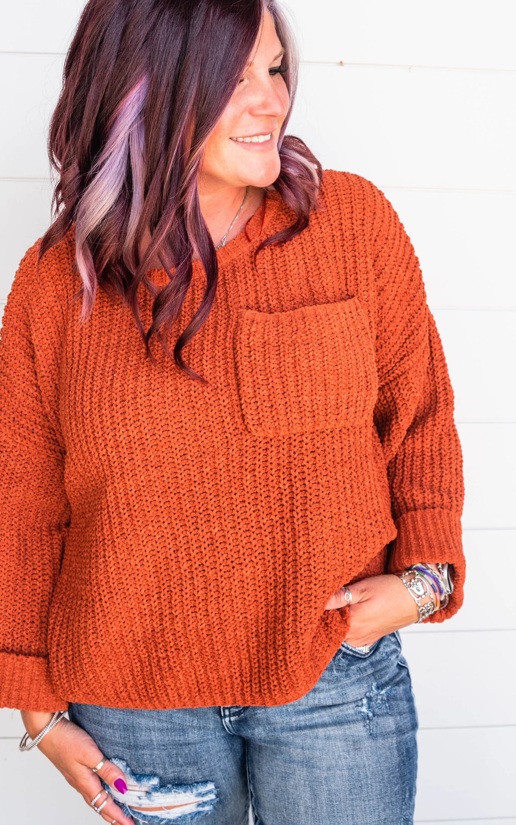 Chunky Knit Boxy Sweater - Final Sale