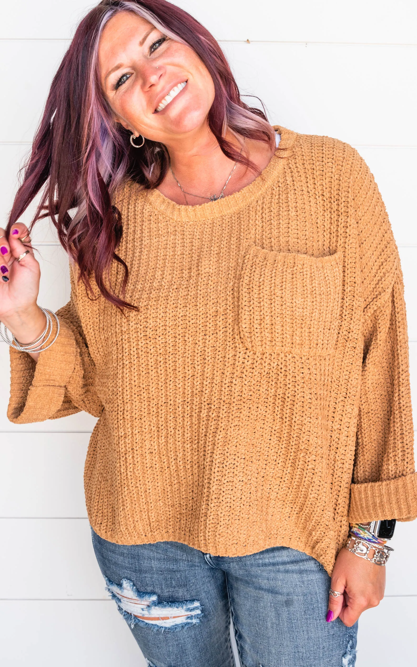 Chunky Knit Boxy Sweater - Final Sale