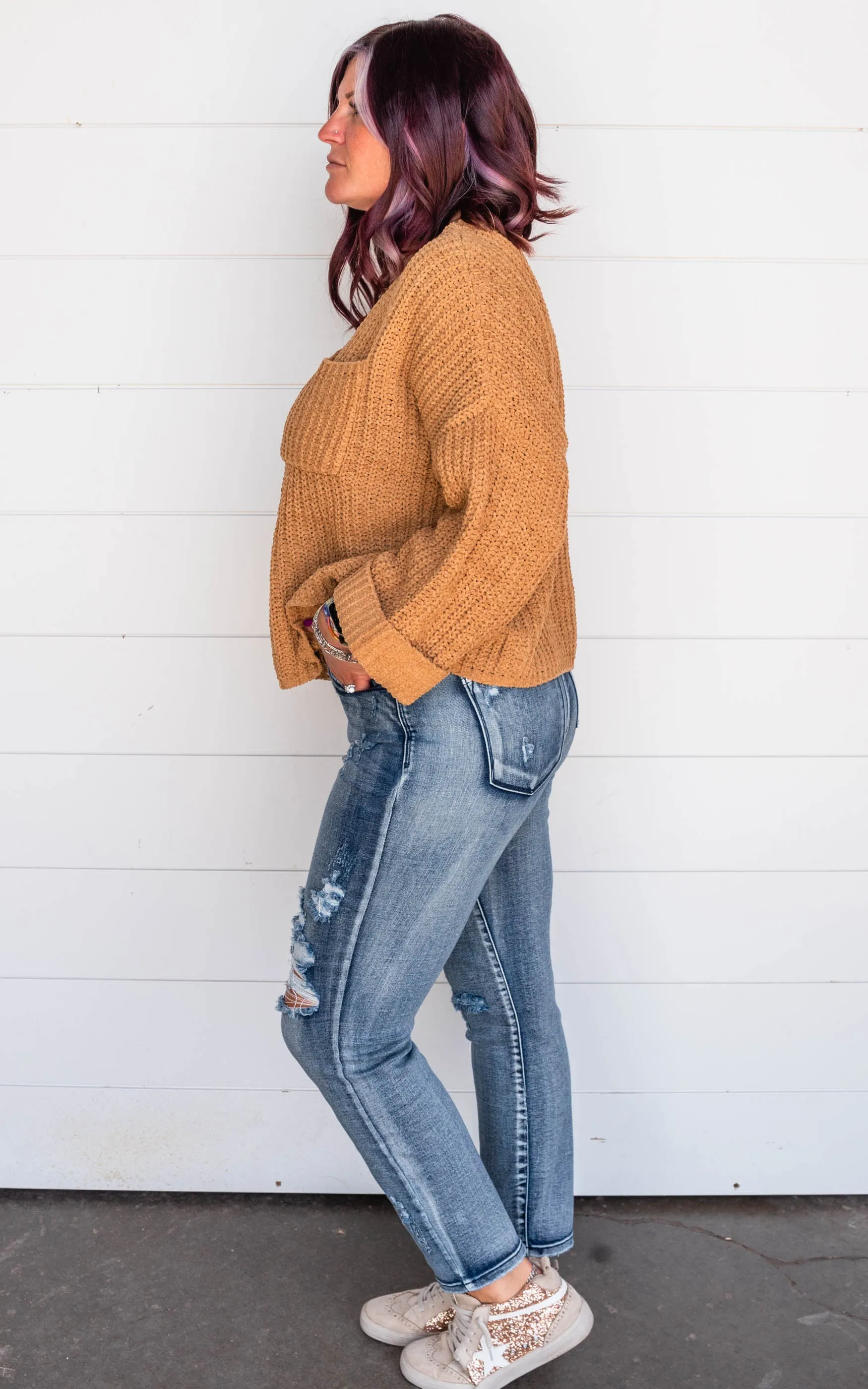 Chunky Knit Boxy Sweater - Final Sale