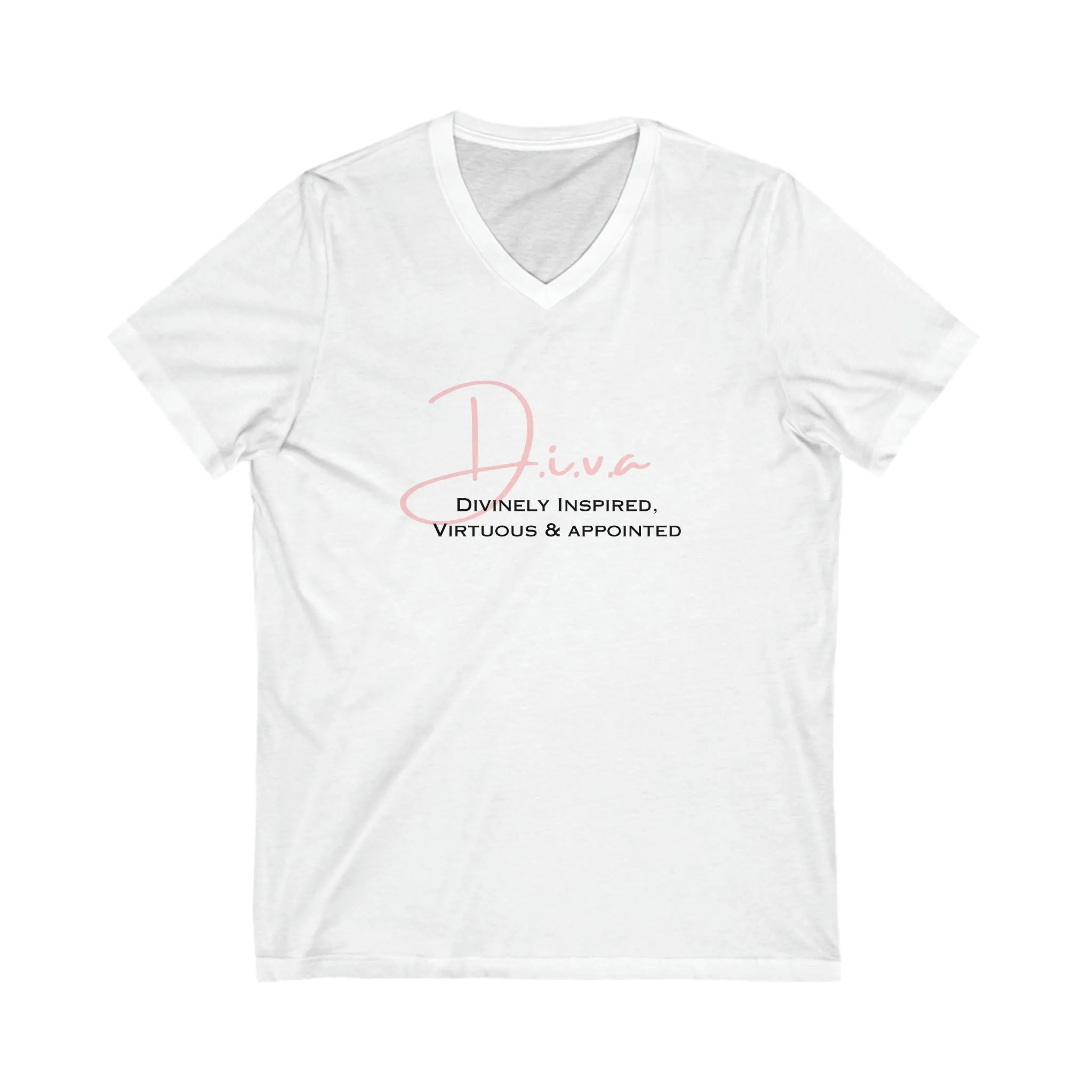 DIVA Jersey Short Sleeve V-Neck Tee