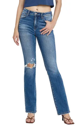 Flying Monkey - Independent Studies - Stretch High rise Straight Leg Jean - F4847N