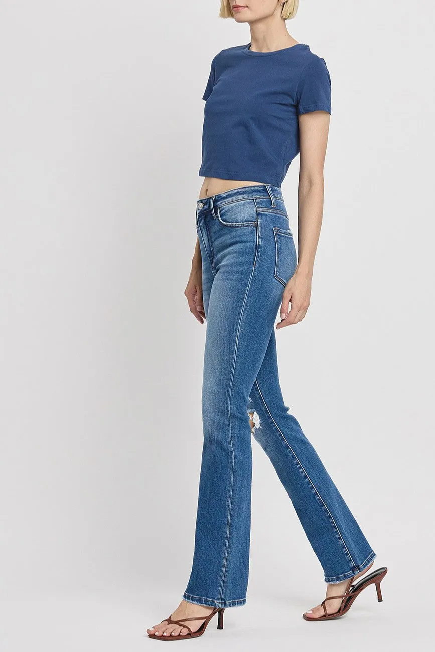 Flying Monkey - Independent Studies - Stretch High rise Straight Leg Jean - F4847N