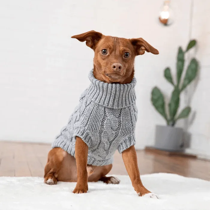 GF Pet Chalet Sweater Grey For Dogs