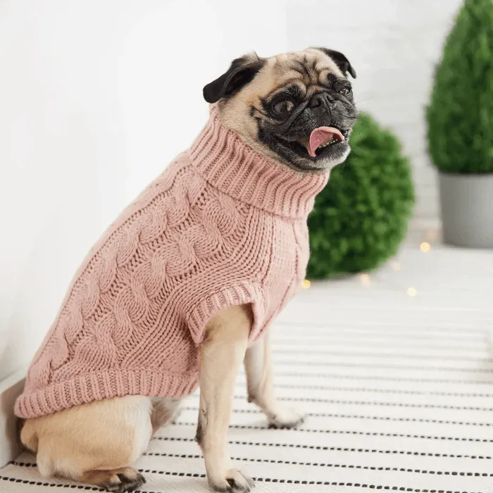 GF Pet Chalet Sweater Pink For Dogs