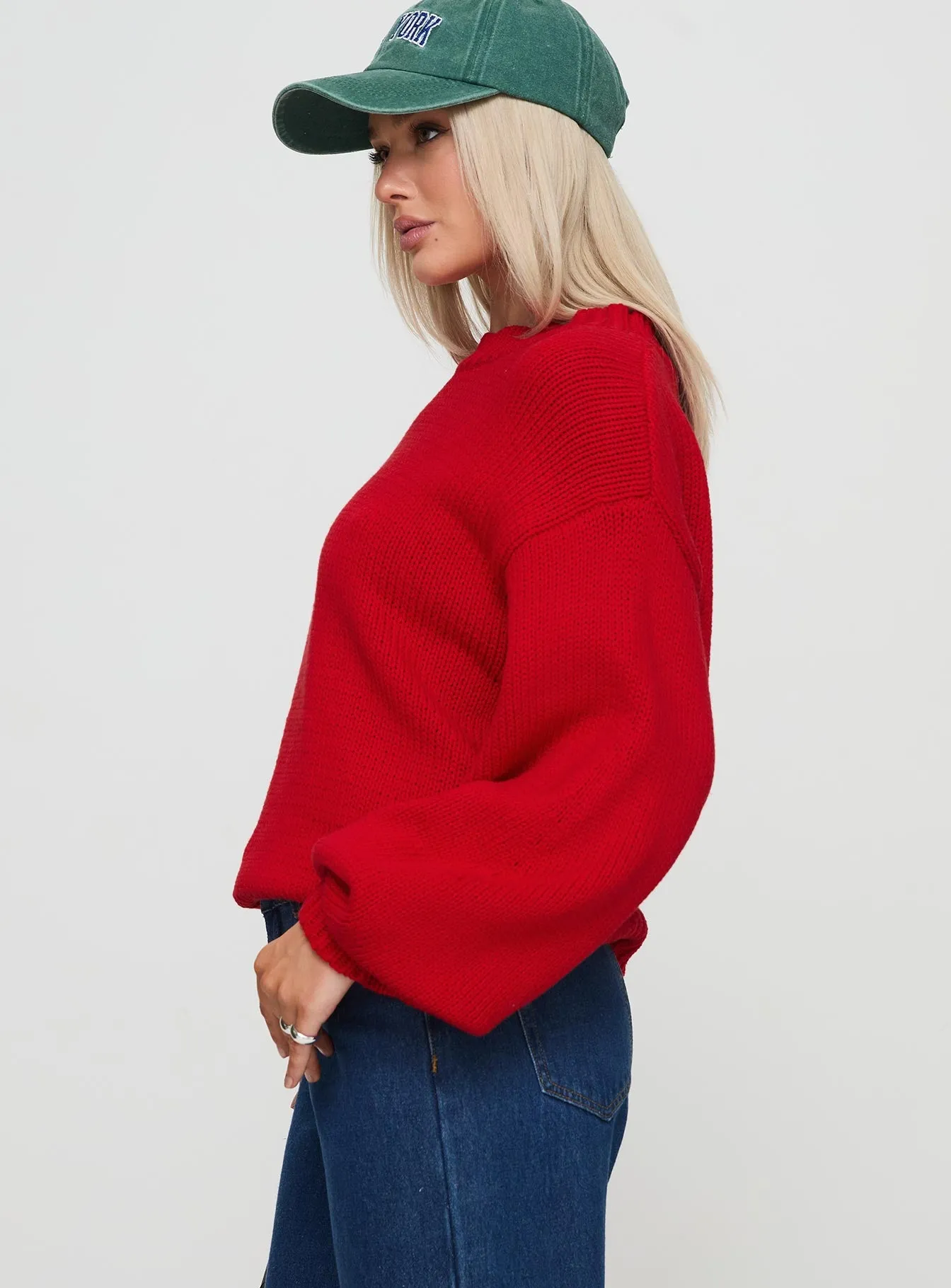 Harmony Sweater Red