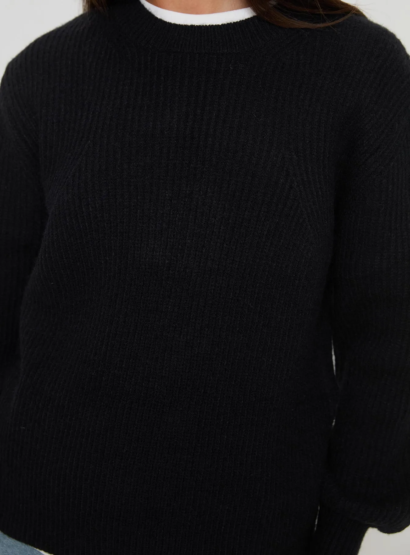 Hot Cocoa Knit Sweater Black