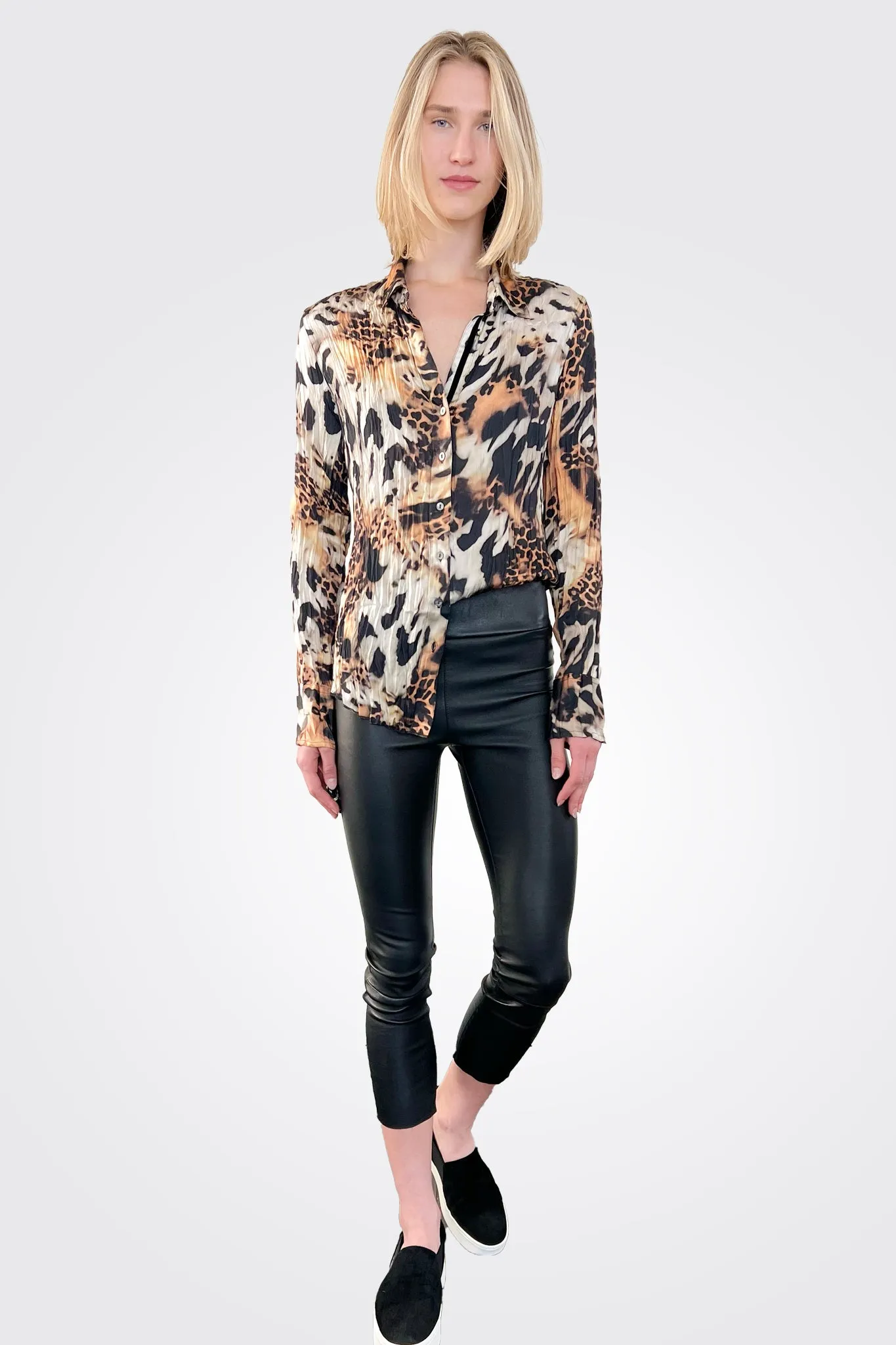 Jaguar Button Down Blouse - Multi