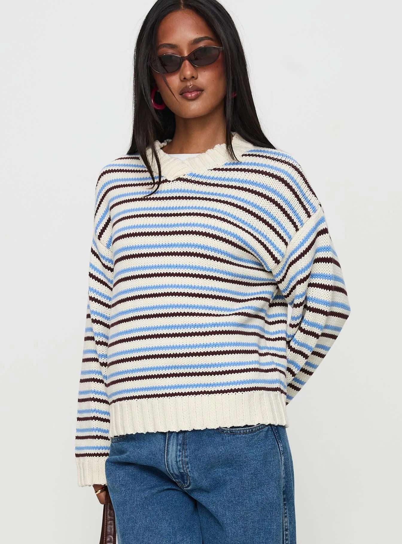 Karolyn Sweater Blue Stripe