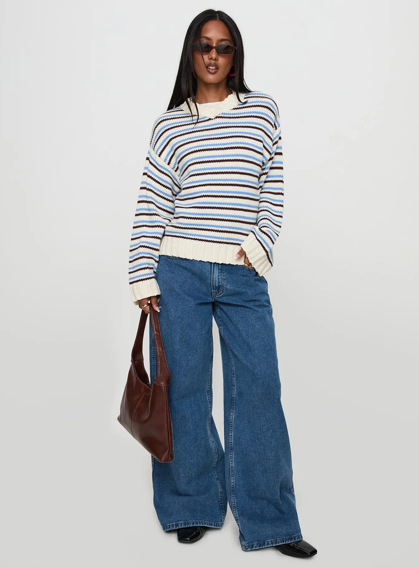 Karolyn Sweater Blue Stripe