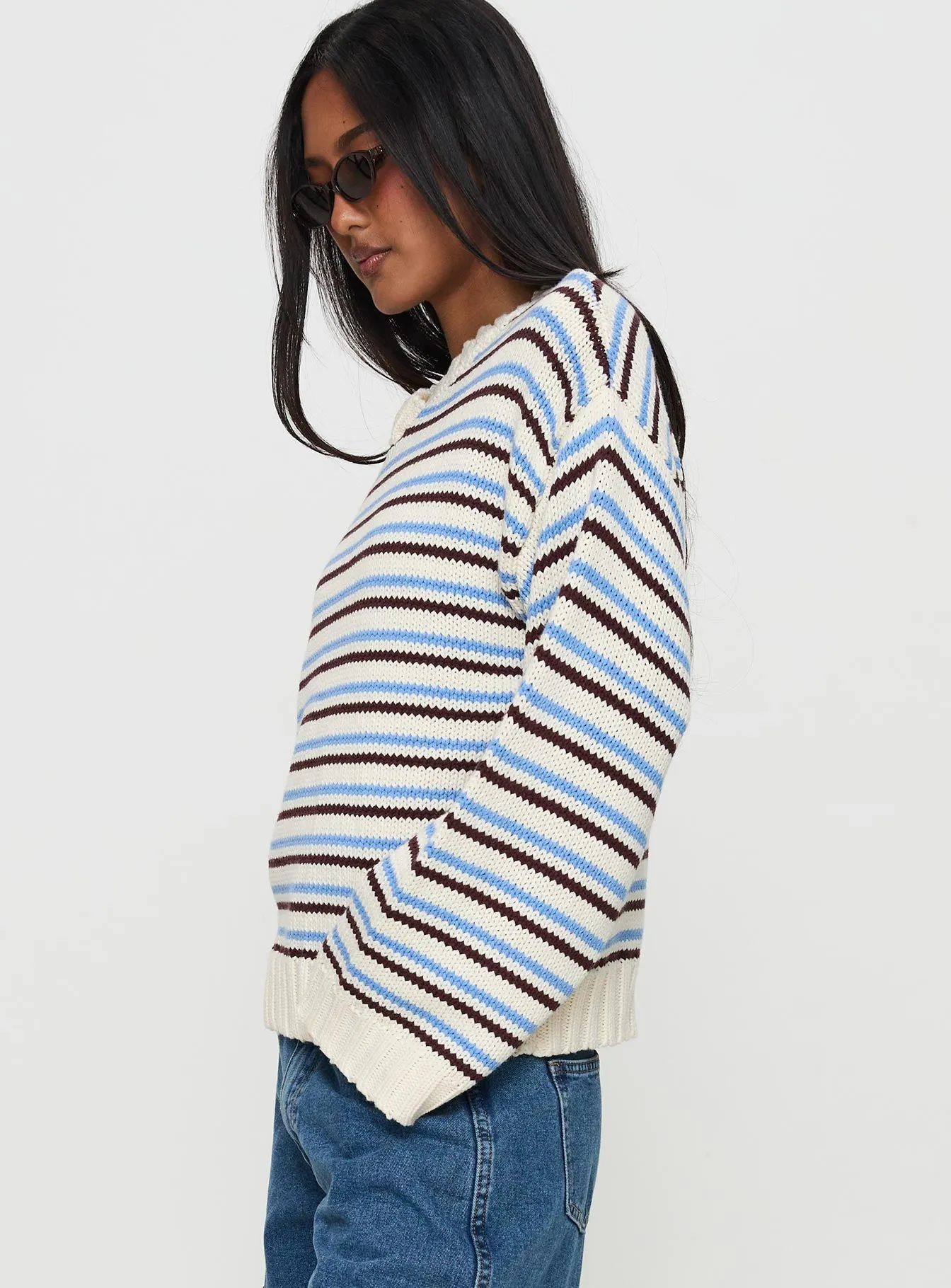 Karolyn Sweater Blue Stripe