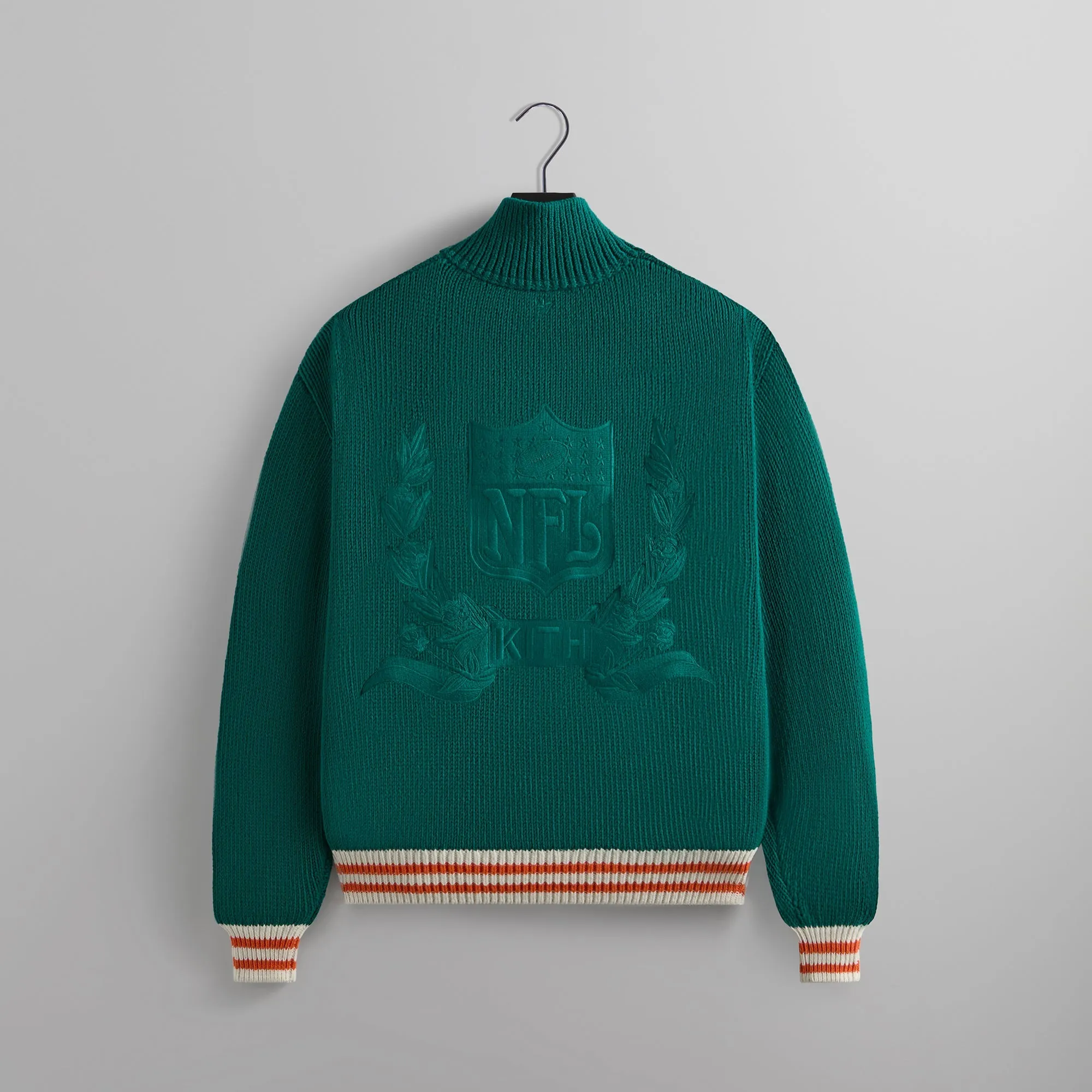 Kith & '47 for the NFL: Dolphins Wyona Full Zip Sweater - Center