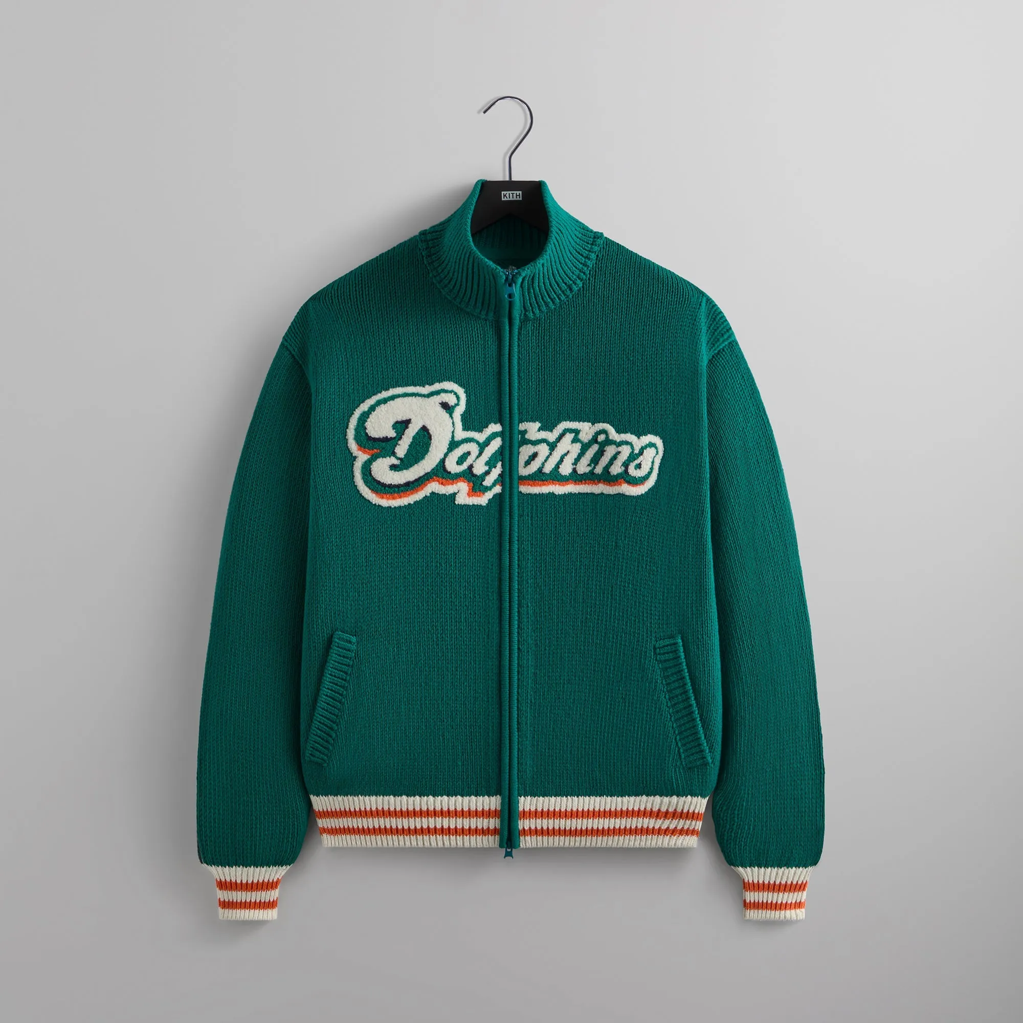 Kith & '47 for the NFL: Dolphins Wyona Full Zip Sweater - Center