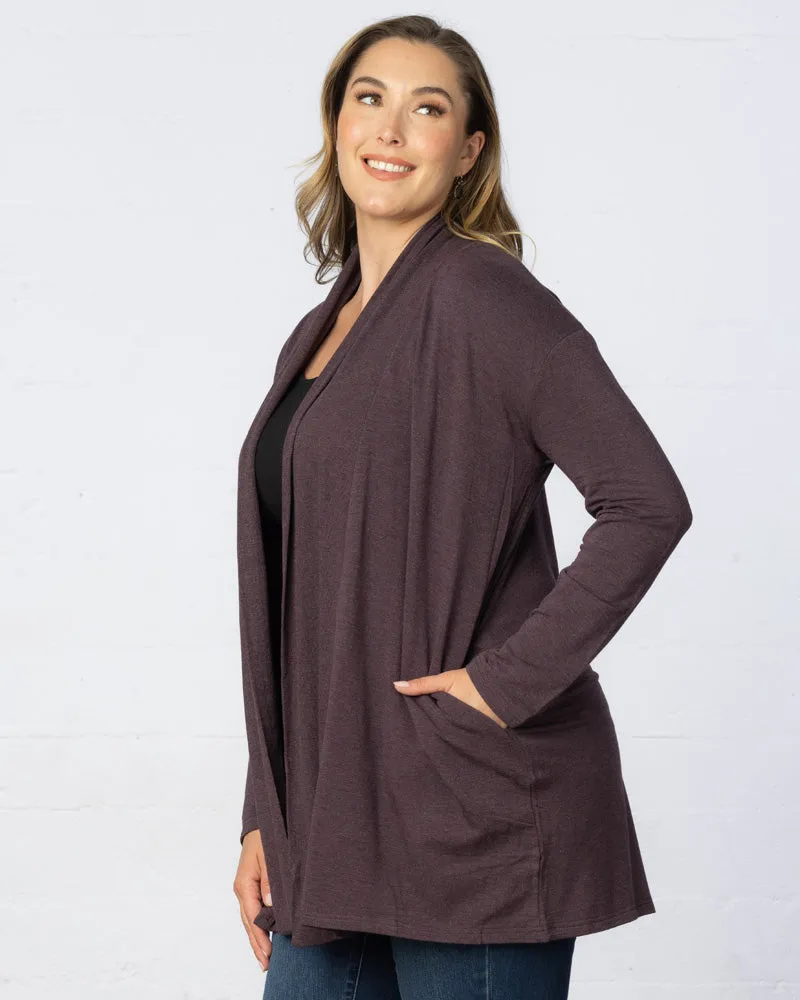 Longline Cardigan with Back Yoke - Sale!