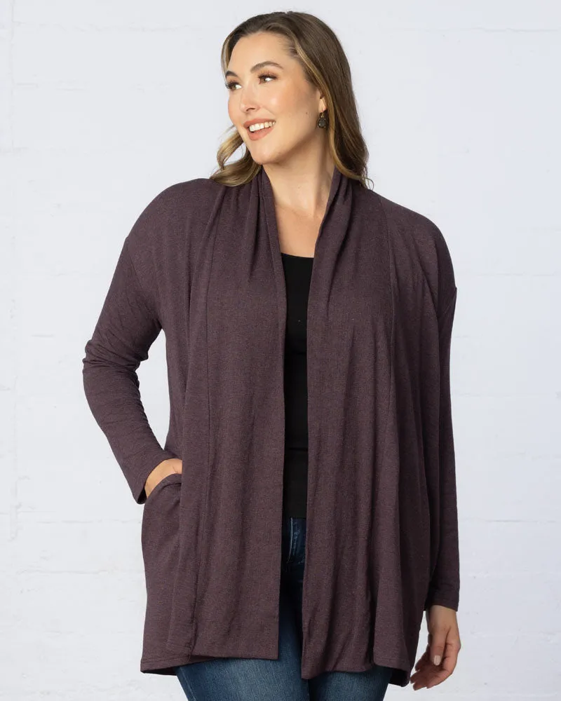 Longline Cardigan with Back Yoke - Sale!