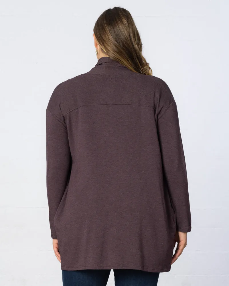 Longline Cardigan with Back Yoke - Sale!