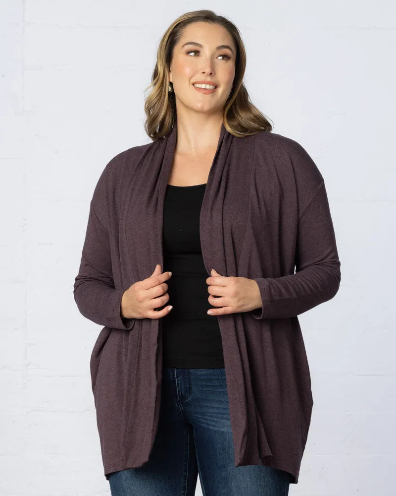 Longline Cardigan with Back Yoke - Sale!