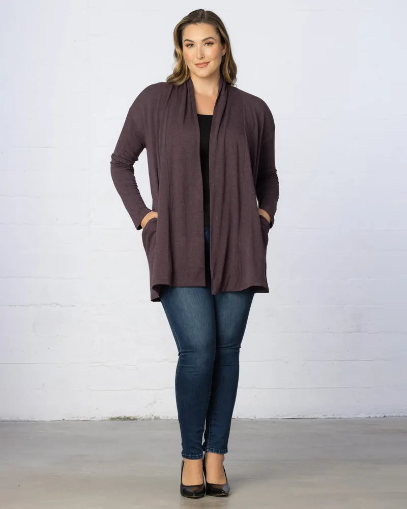 Longline Cardigan with Back Yoke - Sale!