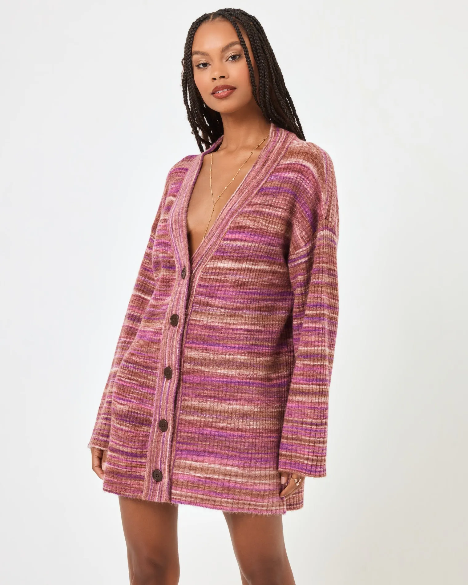 L*SPACE - DEMI CARDIGAN SUNDOWN SPACE DYE