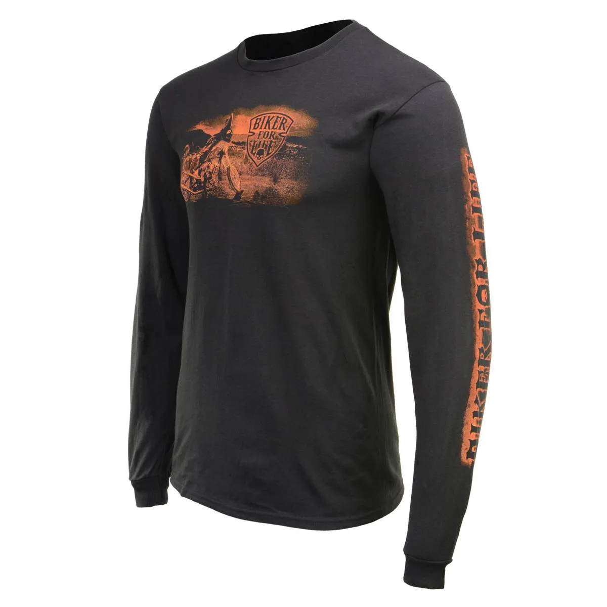 Milwaukee Leather MPMH117006 Men’s ‘Coolin’ Long Sleeve Black T-Shirt