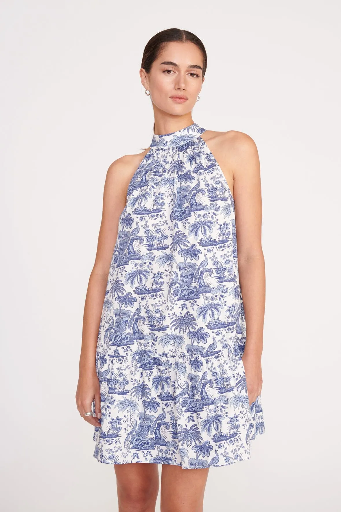 MINI MARLOWE DRESS | BLUE TOILE