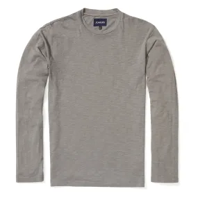 Pima Slub Long Sleeve Tee - Gray