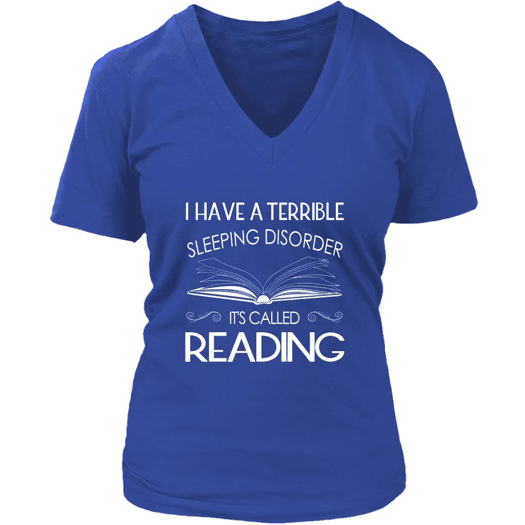 "Sleeping disorder" V-neck Tshirt