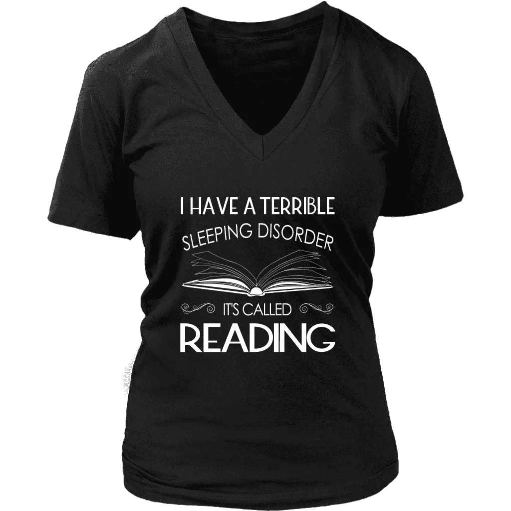 "Sleeping disorder" V-neck Tshirt