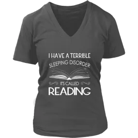 "Sleeping disorder" V-neck Tshirt