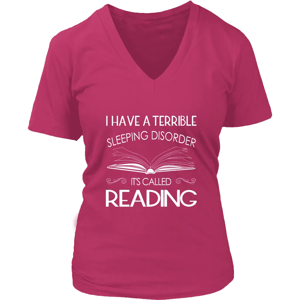 "Sleeping disorder" V-neck Tshirt