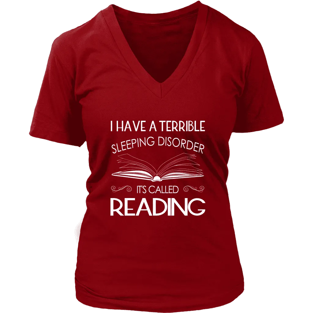 "Sleeping disorder" V-neck Tshirt