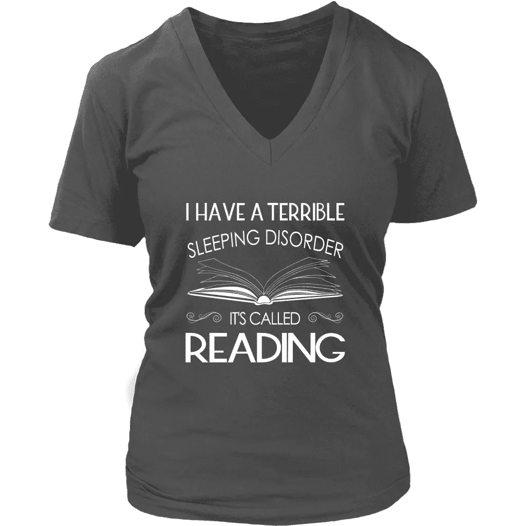 "Sleeping disorder" V-neck Tshirt