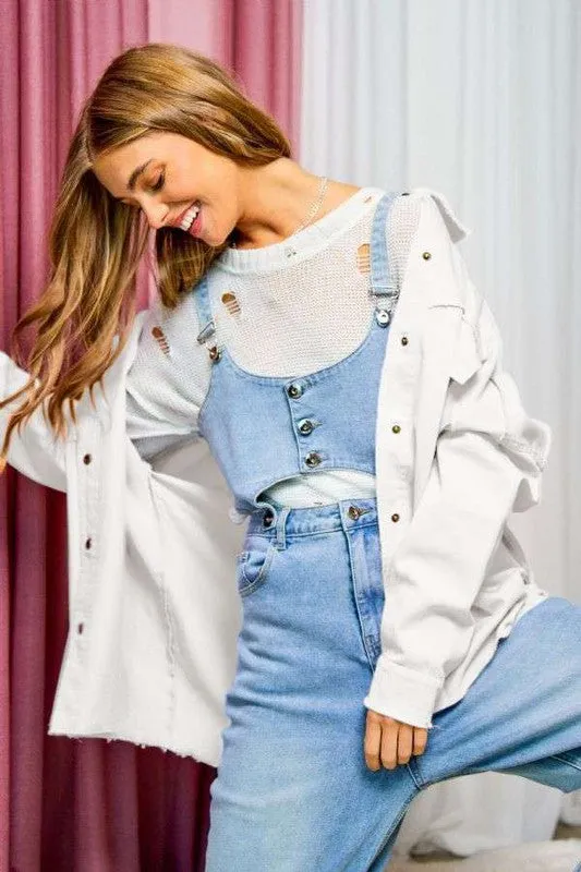 Rock & Roll Fringed Hem Shirt