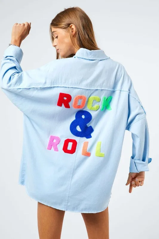 Rock & Roll Fringed Hem Shirt