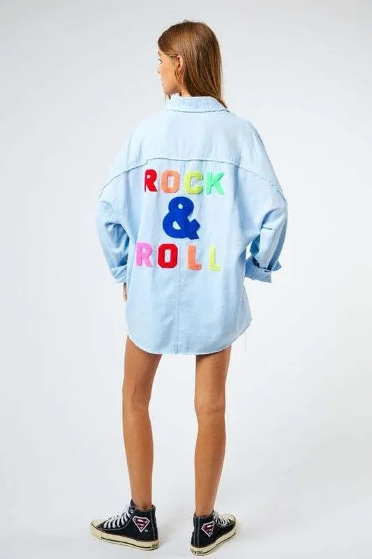 Rock & Roll Fringed Hem Shirt