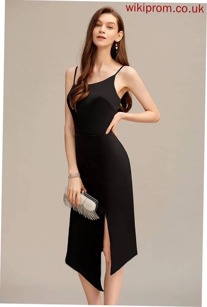 Sheath Ella Asymmetrical Dresses Formal Dresses