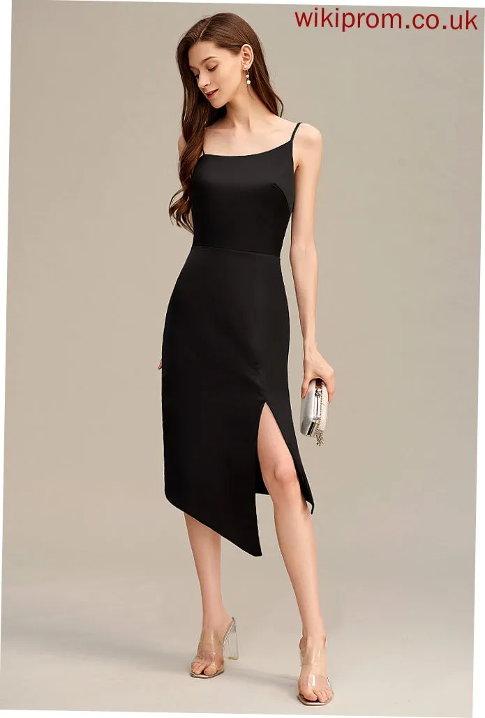 Sheath Ella Asymmetrical Dresses Formal Dresses