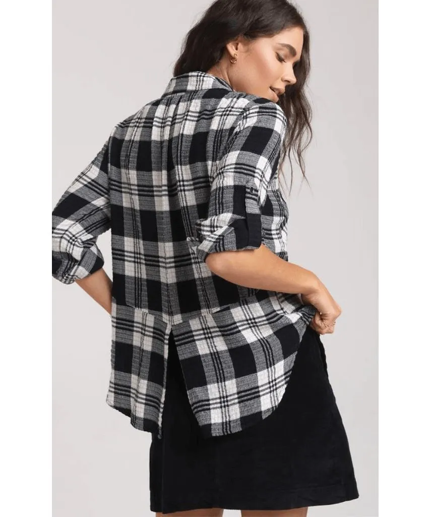 Split Back Button Down