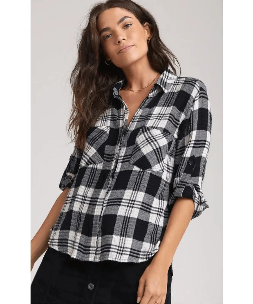 Split Back Button Down