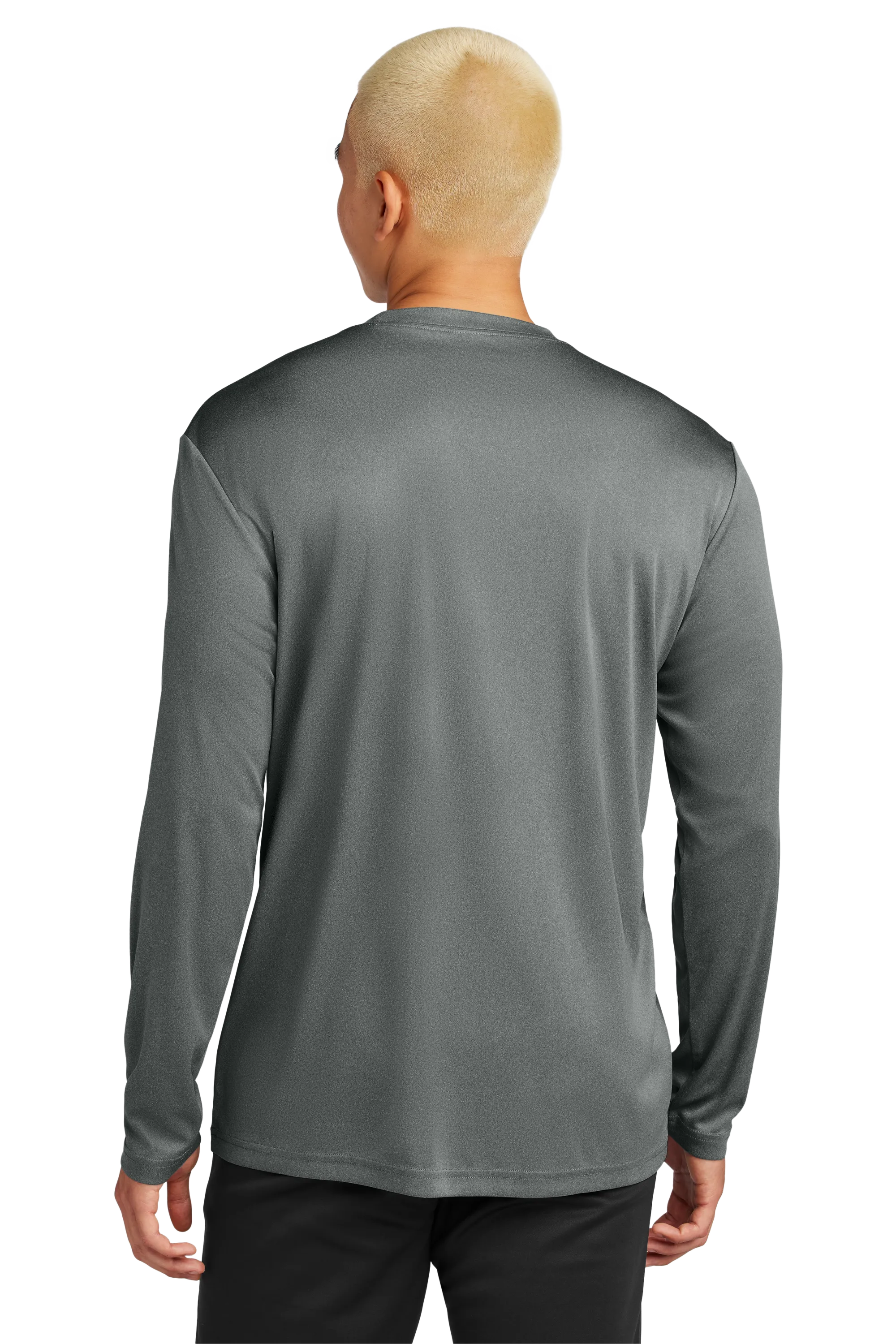 Sport-Tek® Long Sleeve PosiCharge® Competitor™ Tee - Iron Grey Heather