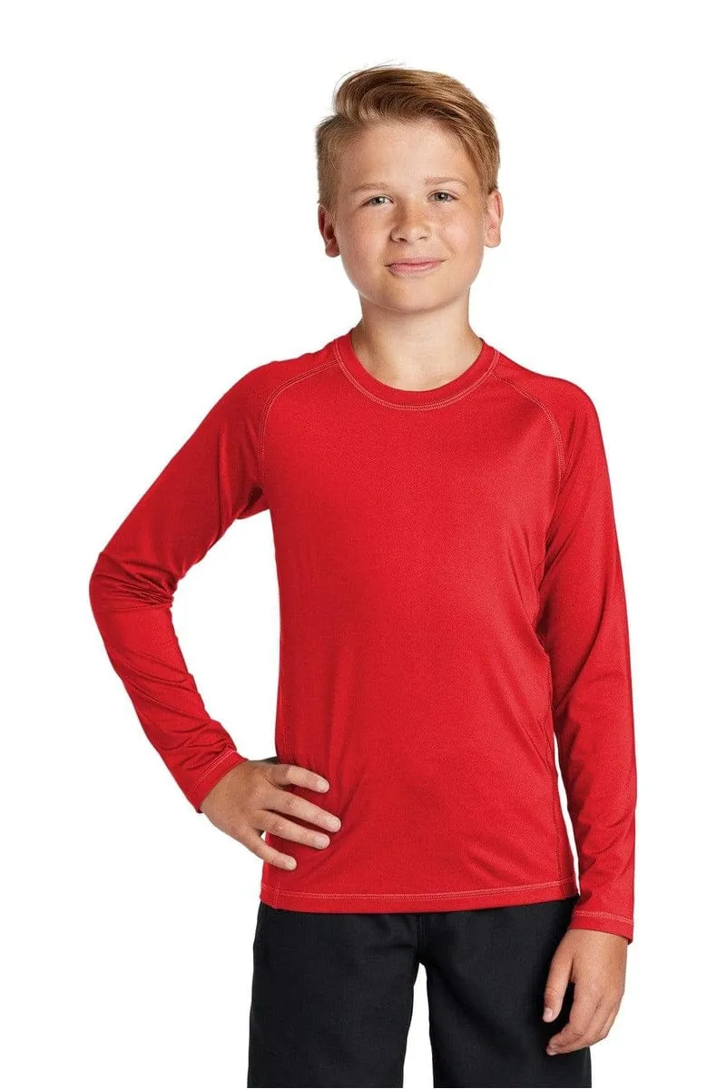 Sport-Tek YST470LS: Youth Long Sleeve Rashguard Tee