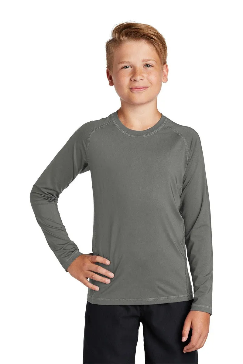 Sport-Tek YST470LS: Youth Long Sleeve Rashguard Tee