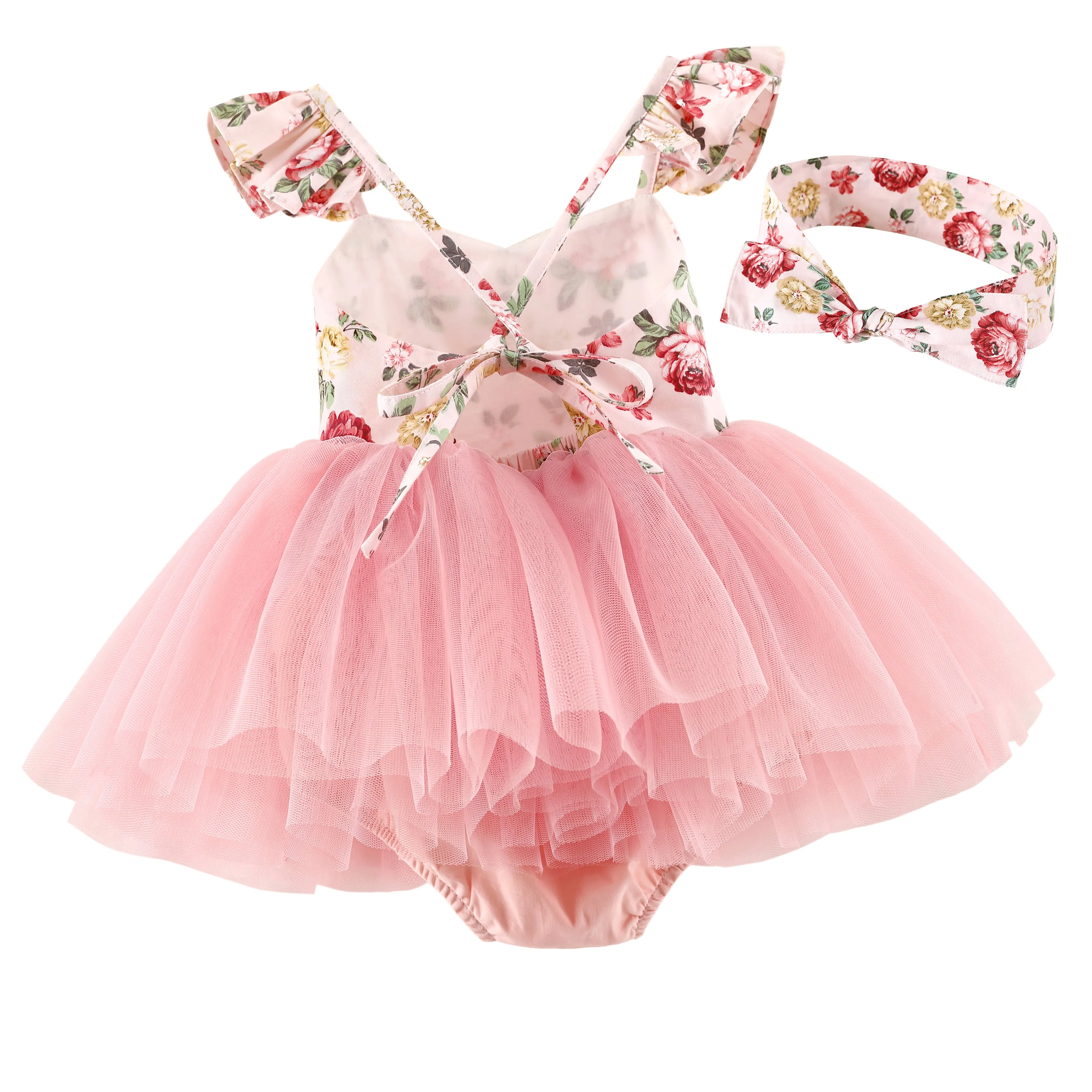 Summer Baby Girls Tutu Dress Tulle  Toddler Birthday Tea Party Dress