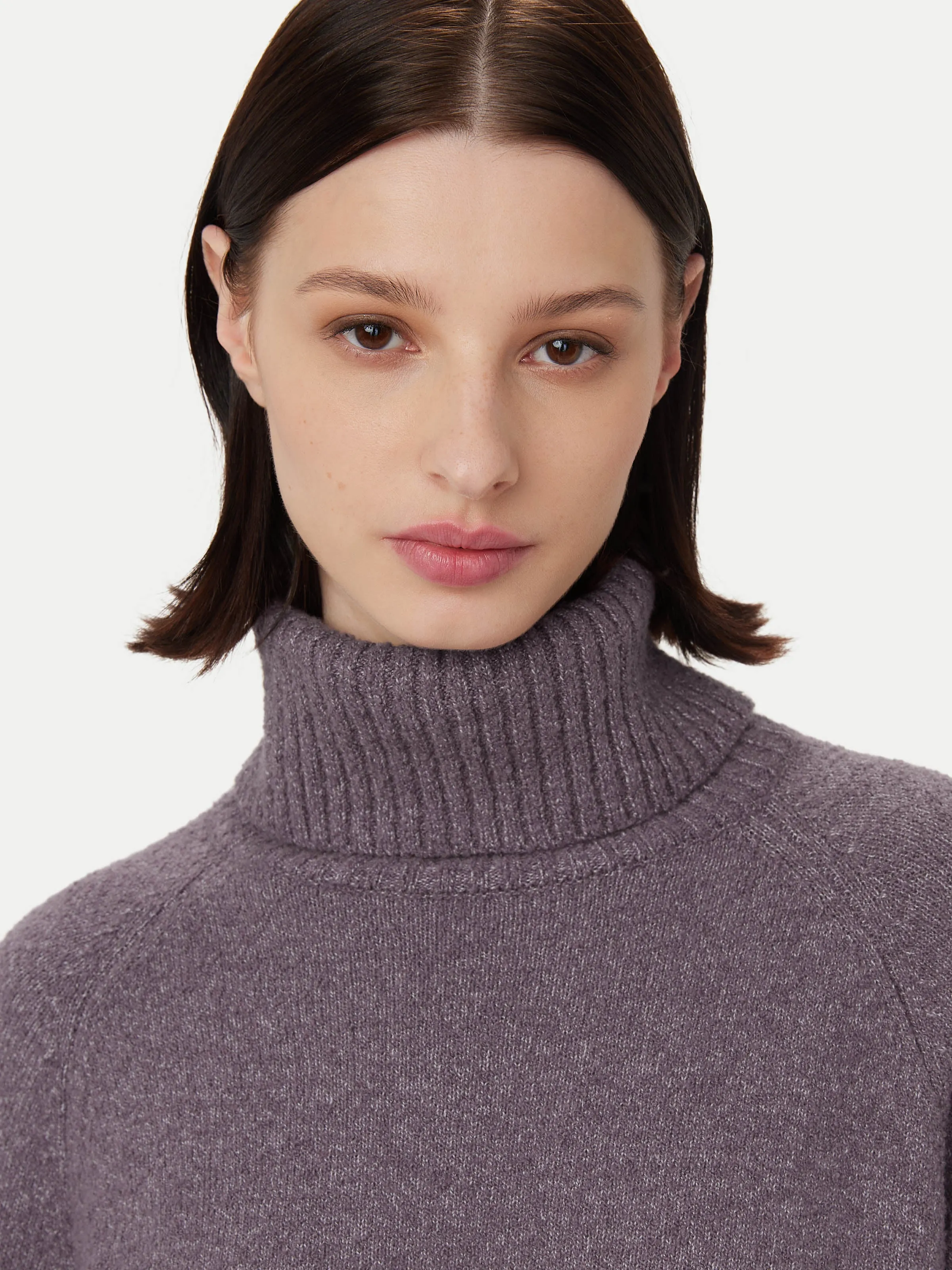 The Seawool® Turtleneck in Purple